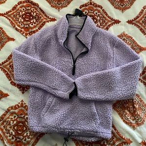 Lilac teddy jacket